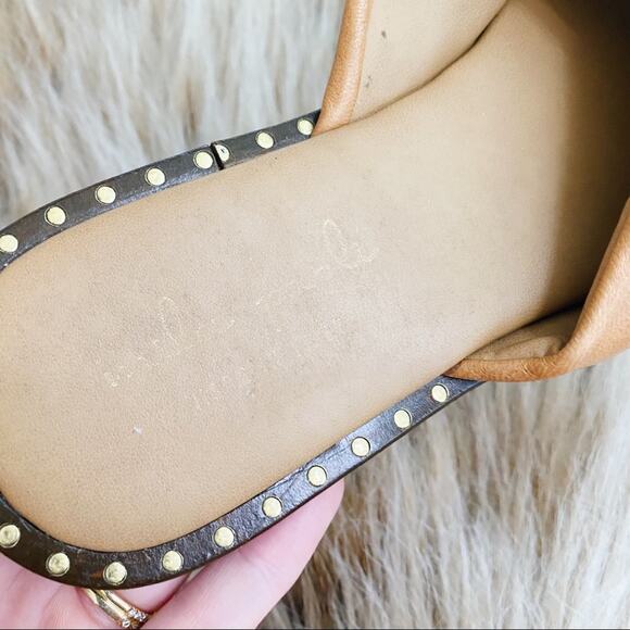 Mila Paoli Made In Italy Women’s Leather Band Tubular Sandals - Picture 3 of 4